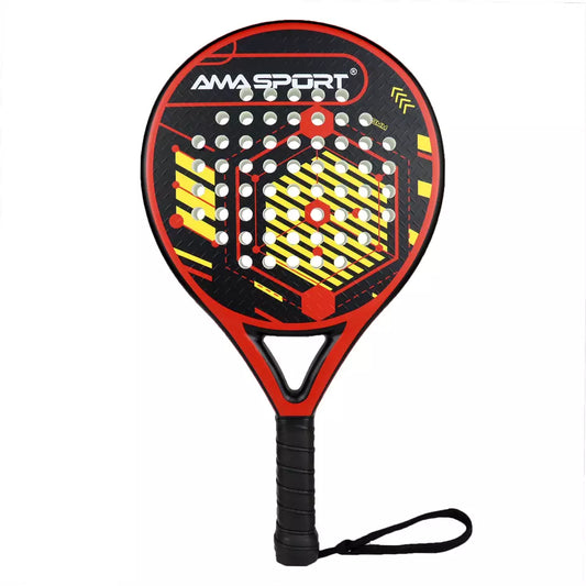 AMA Sport Casual Round Padel Racket - Red